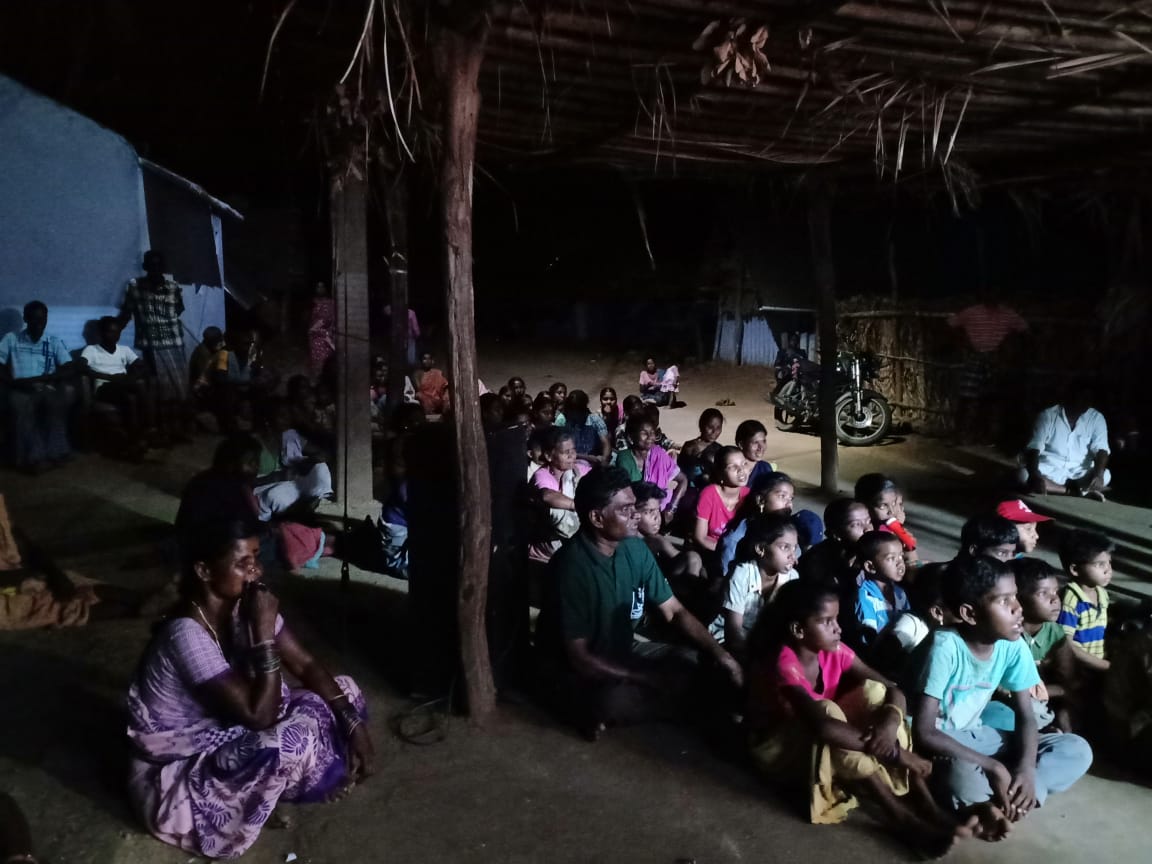 Villagers Watching Puppet Show