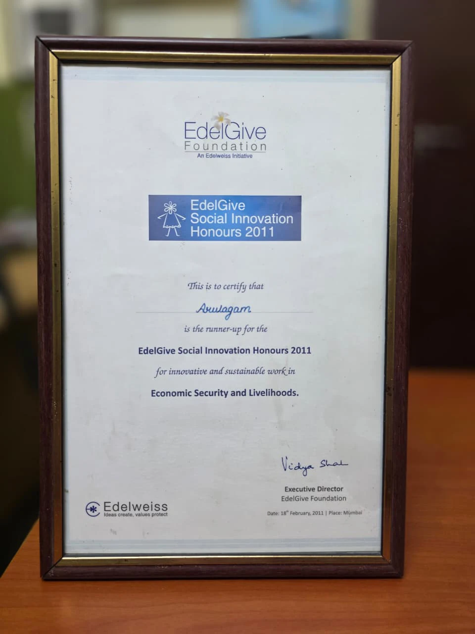 Edel-give Honours